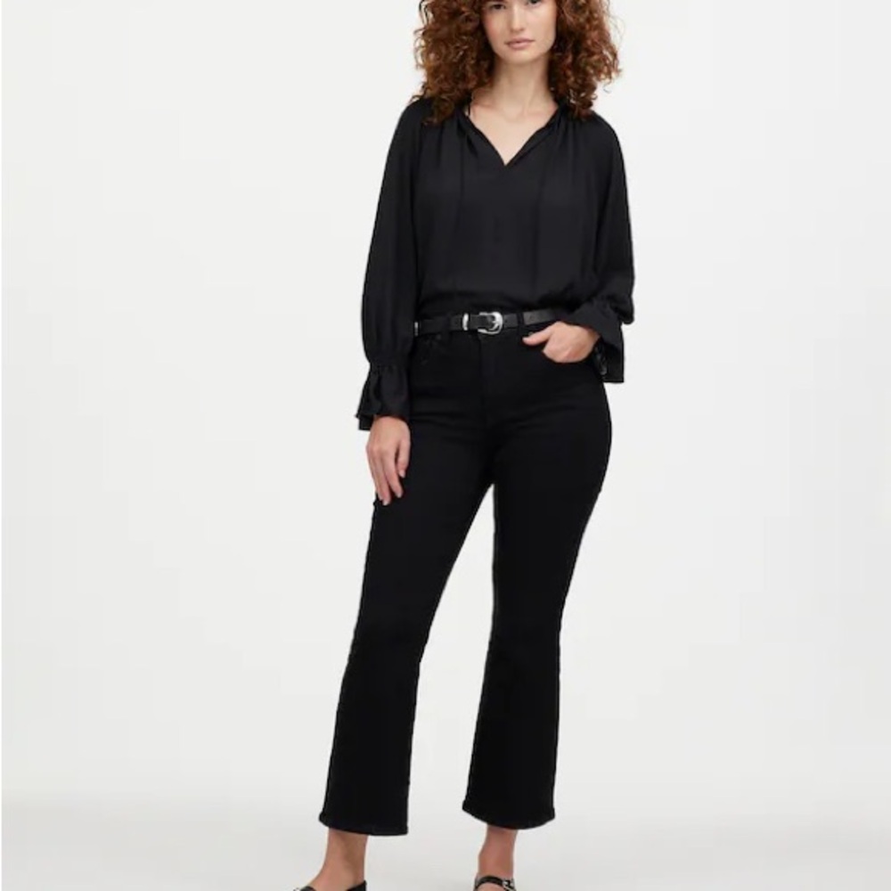 Madewell Black Kickout Crop Women’s Jeans